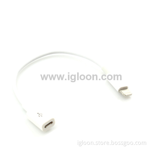 8 Pin Lightning To Micro 5 Pin Adapter Cable